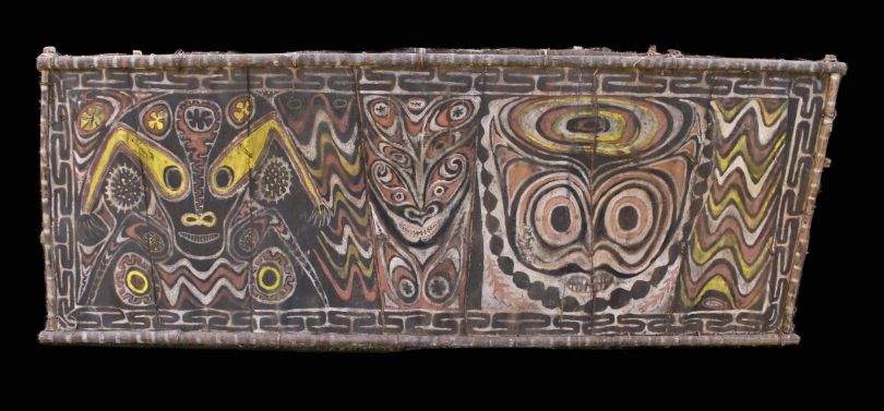 Panneau d'corces peintes / Painted bark panel 